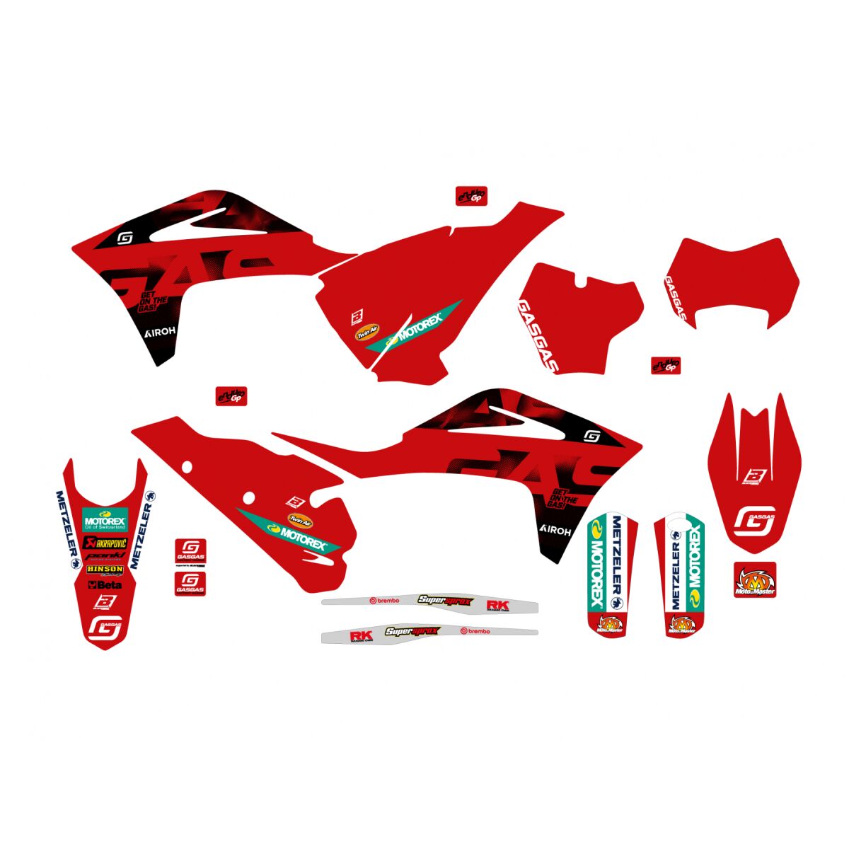 BLACKBIRD RACING GRAPHIC KIT GASGAS FACTORY '25 2908R4