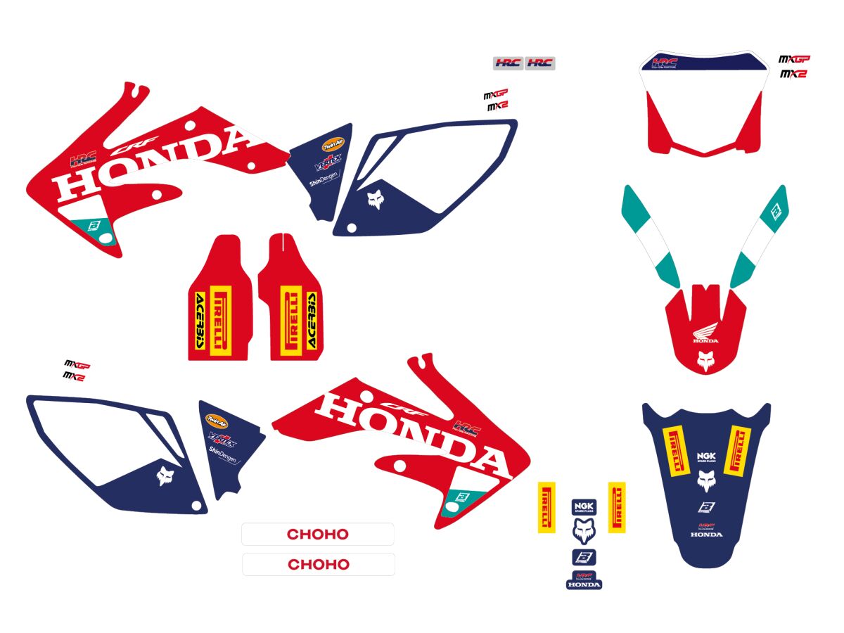 BLACKBIRD RACING GRAPHIC KIT REP HRC 25 CRF250 2135R25