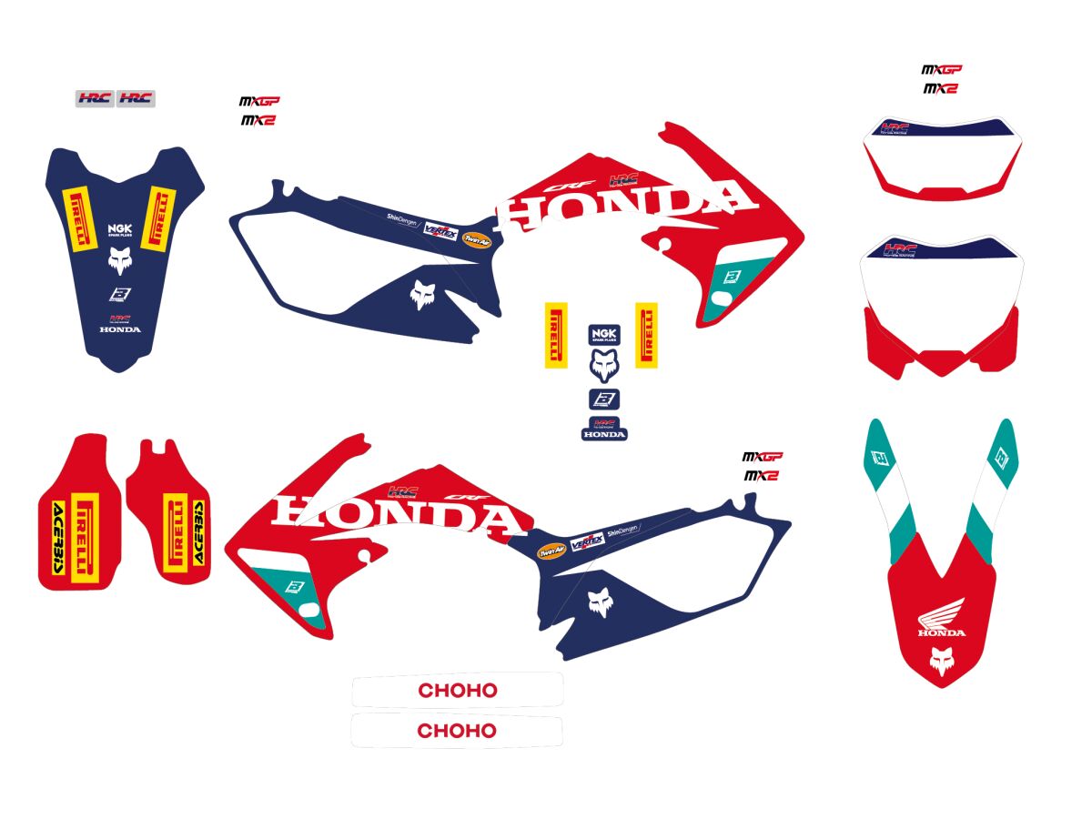 BLACKBIRD RACING GRAPHIC KIT REP HRC 25 CRF 450 2142R25