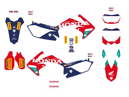 BLACKBIRD RACING GRAPHIC KIT REP HRC 25 CRF 450 2142R25