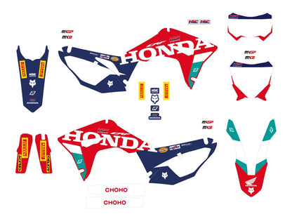 BLACKBIRD RACING GRAPHIC KIT REP HRC 25 CRF 450 2146R25