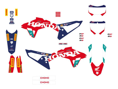 BLACKBIRD RACING GRAPHIC KIT REP HRC 25 CRF 450 2148R25