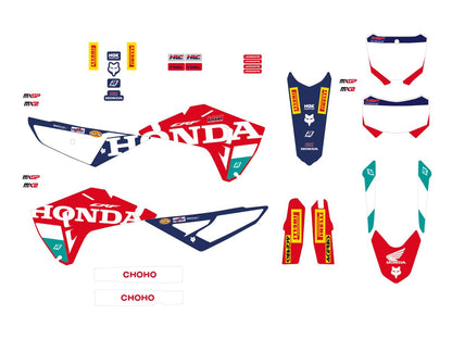 BLACKBIRD RACING GRAPHIC KIT REP HRC 25 CRF250- 2150R25