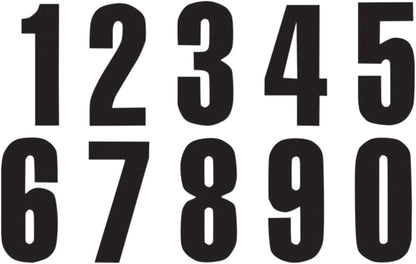 BLACKBIRD RACING THREE SERIES NUMBER #1 ADHESIVE 3 PACK BLACK 5047/20/1