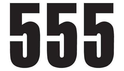 BLACKBIRD RACING THREE SERIES NUMBER #5 ADHESIVE 3 PACK BLACK 5047/20/5