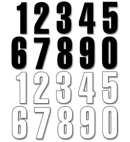 BLACKBIRD RACING TWO SERIES NUMBER #1 ADHESIVE 3 PACK BLACK 5048/20/1