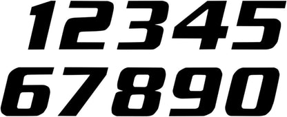 BLACKBIRD RACING ONE SERIES NUMBER #2 ADHESIVE 3 PACK BLACK 5049/20/2