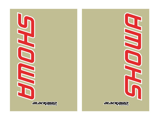 BLACKBIRD RACING FORK STICKERS SHOWA CLEAR 2PK 5045S