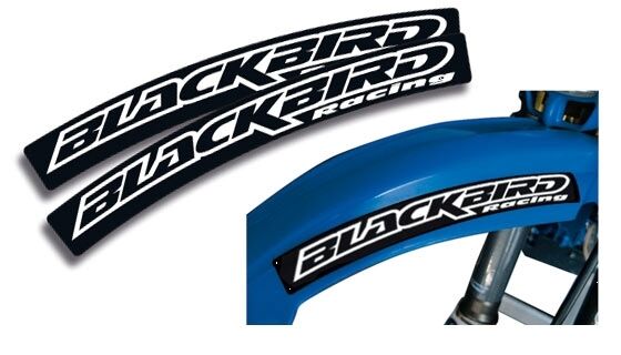BLACKBIRD RACING FRONT SIDE FENDER DECALS 2 PCS 5006