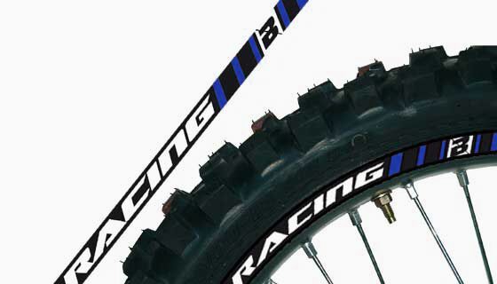 BLACKBIRD RACING RIM STICKER BLUE 5081/70
