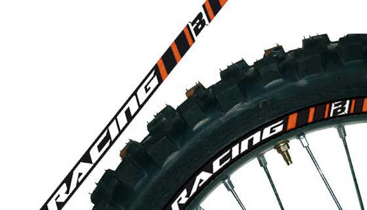 BLACKBIRD RACING RIM STICKER ORANGE 5081/90