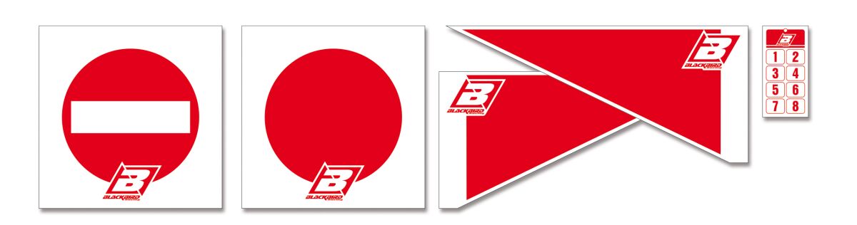 BLACKBIRD RACING ENDURO TRACK SIGNS KIT 5085