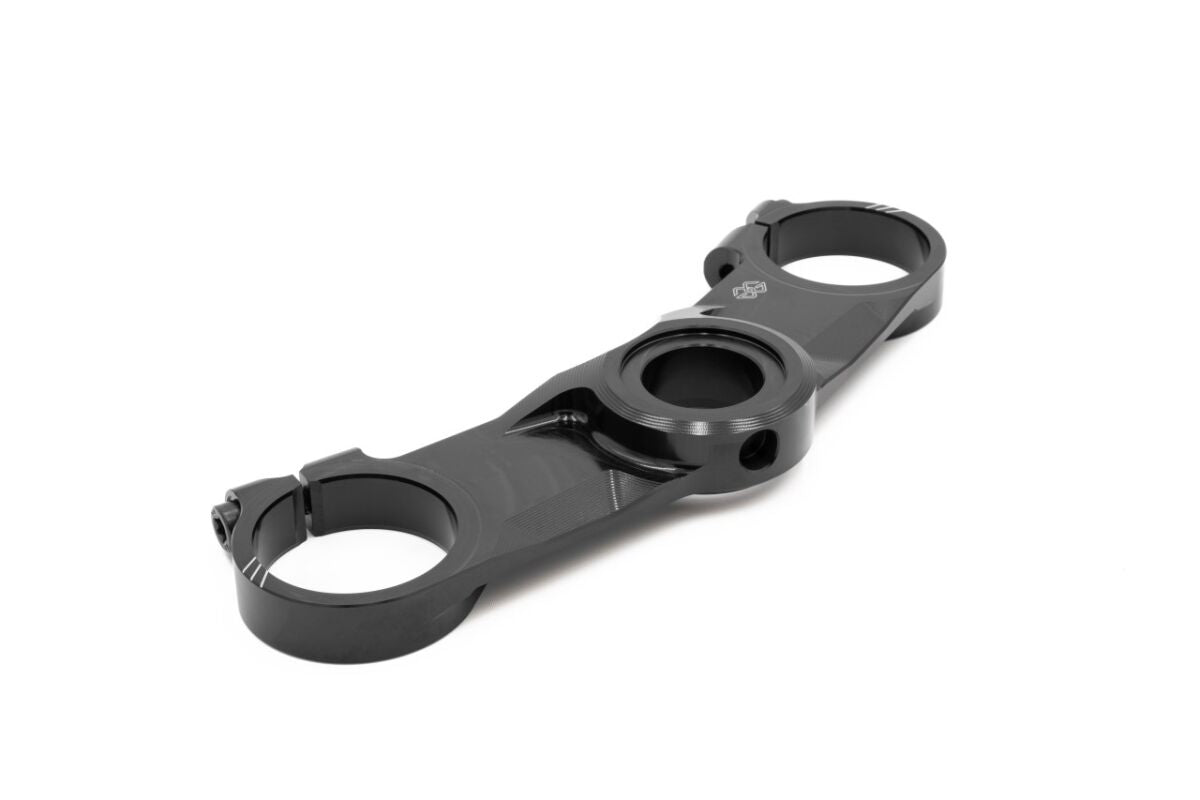 GILLES TOOLING UPPER TRIPLE CLAMP BLACK APR. FO-KS-0-03-SET-B