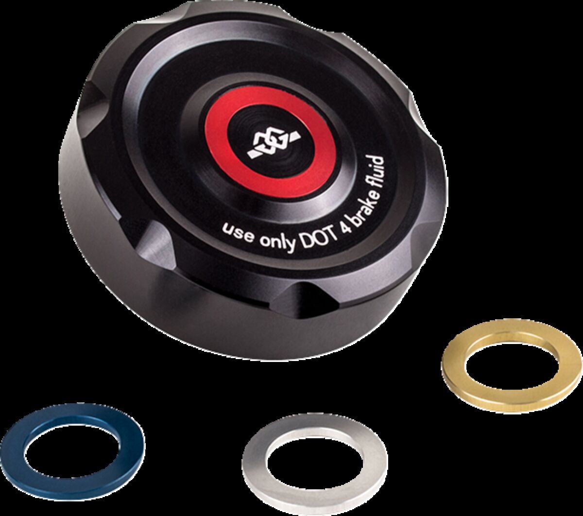 GILLES TOOLING COVER BRAKE FLUID RESERVOIR BLACK/MULTI COLORED BRC-14
