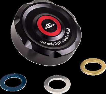 GILLES TOOLING COVER BRAKE FLUID RESERVOIR BLACK/MULTI COLORED BRC-14
