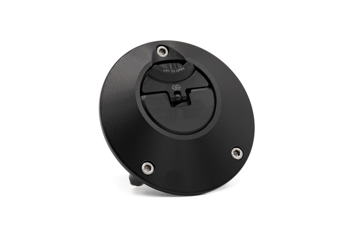 GILLES TOOLING FUEL CAP VER. 2 BLACK TRIUMPH FCAP2-B007-B
