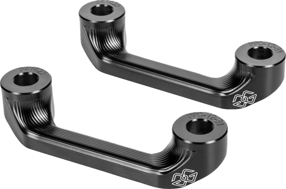 GILLES TOOLING PASSENGER PEG COVER BLACK APR. PPC-12-KIT-B