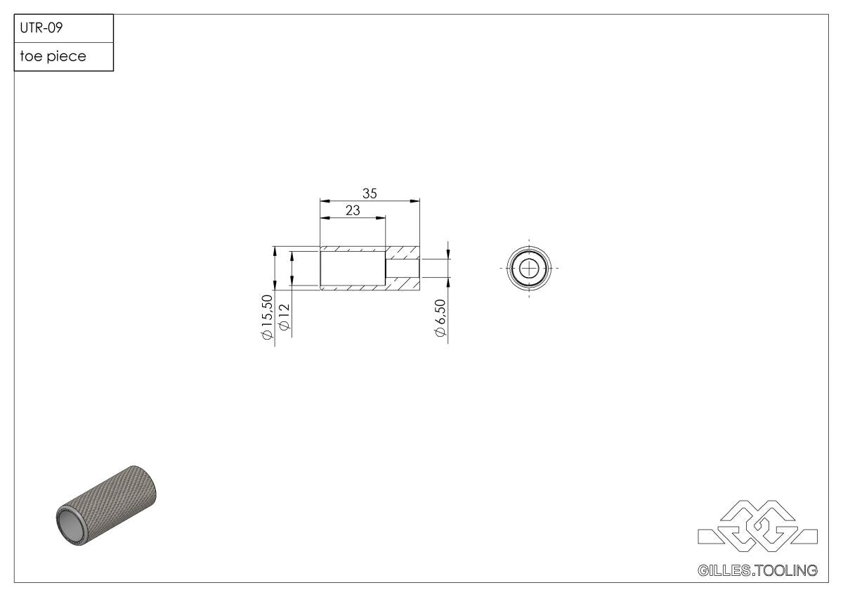 GILLES TOOLING TOE PIECE BRAKE SIDE UTR-09-B UTR-09-B