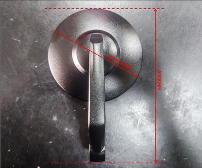 PARTS EUROPE BAR END MIRRORS ALU BLK 01283561