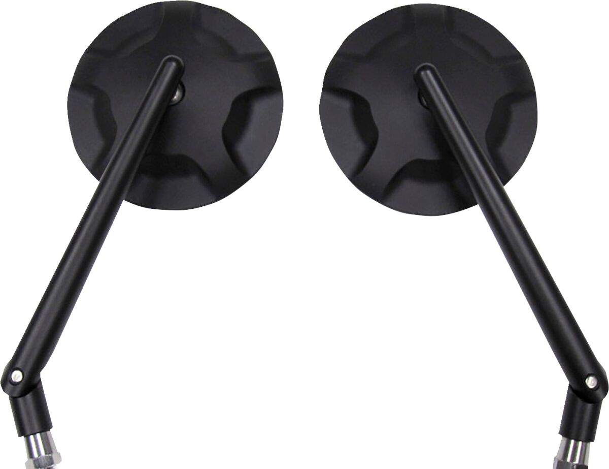 PARTS EUROPE ALU MIRROR PAIR UNIV BK 0131028