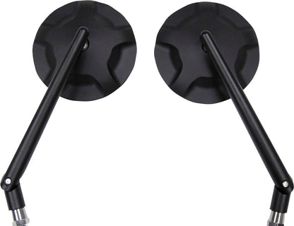 PARTS EUROPE ALU MIRROR PAIR UNIV BK 0131028