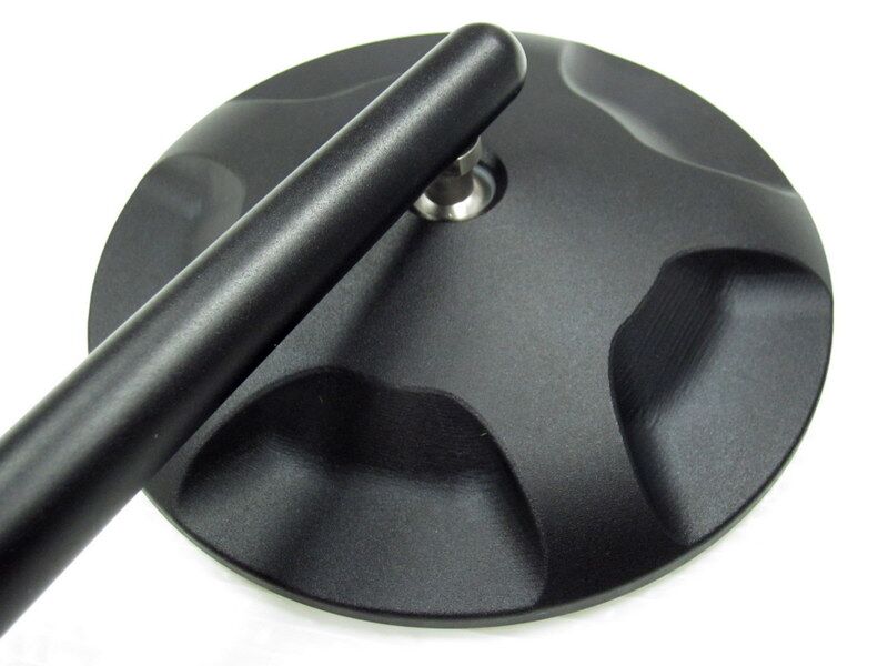 PARTS EUROPE ALU MIRROR PAIR UNIV BK 0131028