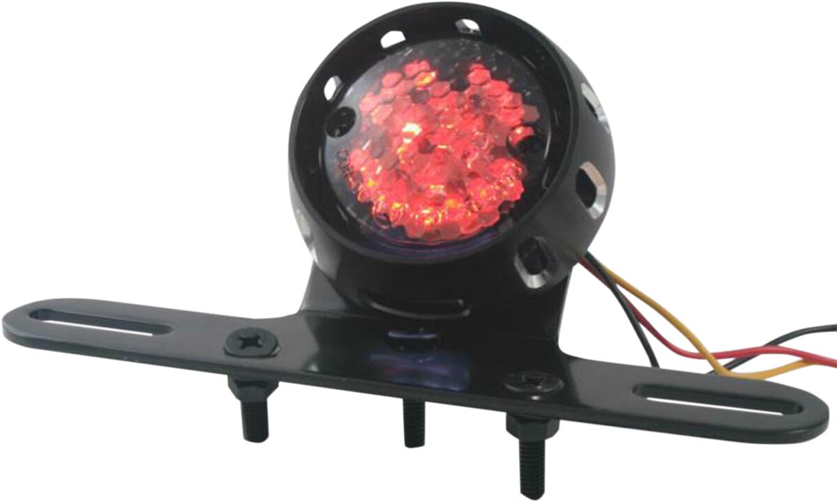 PARTS EUROPE CUSTOM REPLACEMENT TAIL LIGHT & LICENSE PLATE LIGHT / CLEAR LENS / BLACK|SILVER 0120110111