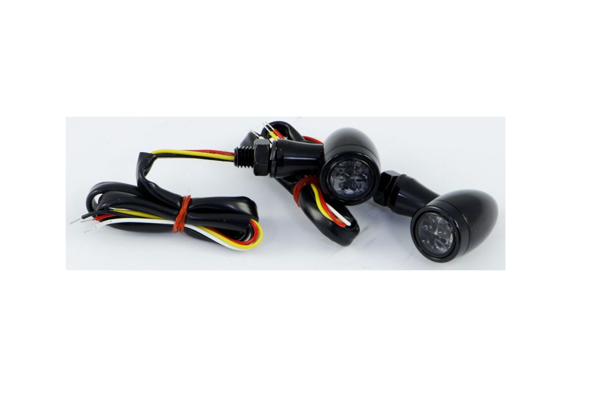 PARTS EUROPE LED SMOKE - LENS TURN SIGNAL / ALUMINIUM|ZINC ALLOY / BLACK 012527621
