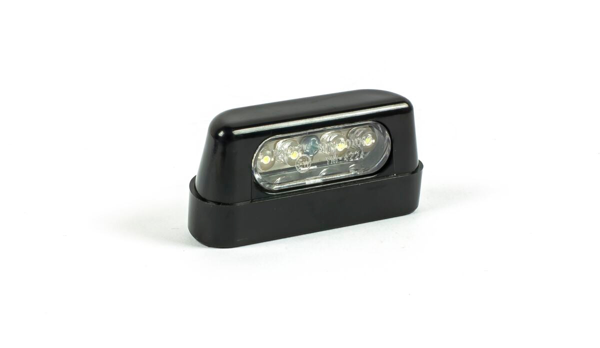 PARTS EUROPE LED LICENSE PLATE LIGHT / CLEAR LENS / ABS / BLACK 011621211