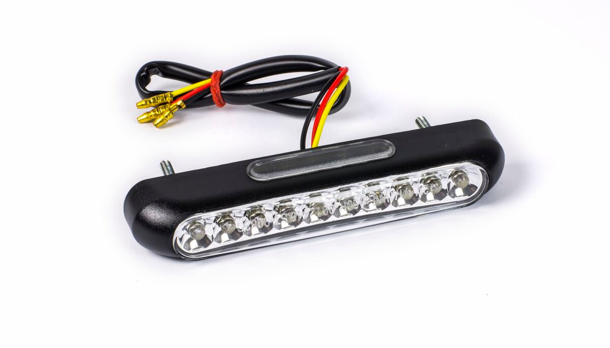PARTS EUROPE LED TAIL LIGHT & LICENSE PLATE LIGHT / CLEAR LENS / BLACK 01203641