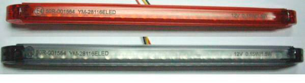 PARTS EUROPE LED TAIL LIGHT / RED LENS / TRANSPARENT 01227691