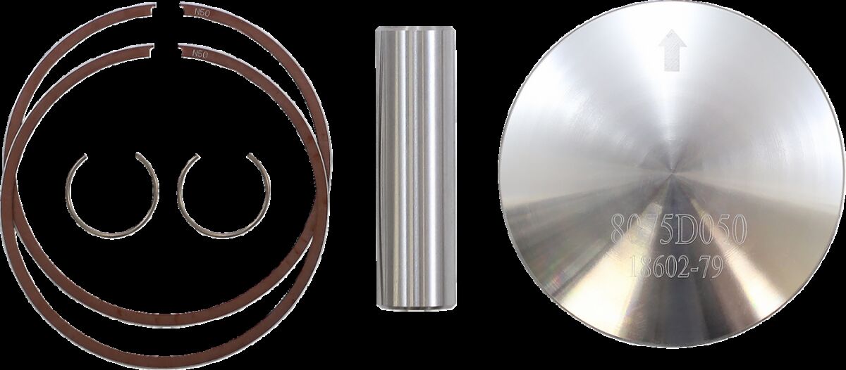 WOSSNER PISTON KIT FORGED STEEL PERFORMANCE REPLACEMENT / YAMAHA / SIZE BANSHEE: +0,50 / RD: +0,50 8075D050