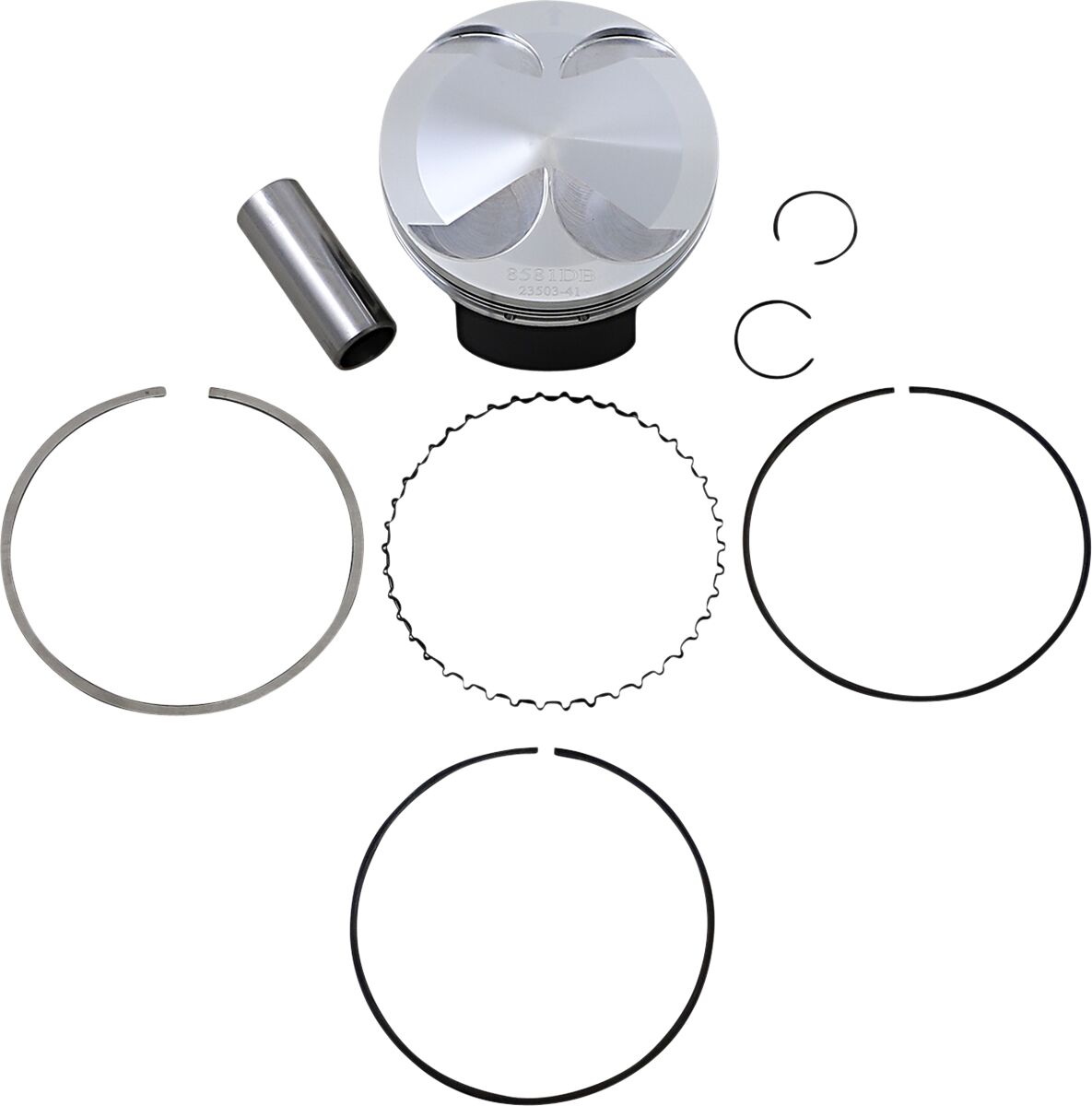 WOSSNER PISTON KIT FORGED STEEL OEM REPLACEMENT / BETAMOTOR / KTM / POLARIS / SIZE STANDARD 8581DA