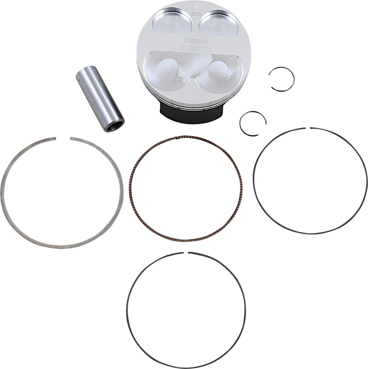 WOSSNER PISTON KIT FORGED STEEL PERFORMANCE REPLACEMENT / KAWASAKI / SUZUKI / SIZE +0,01 8582DB