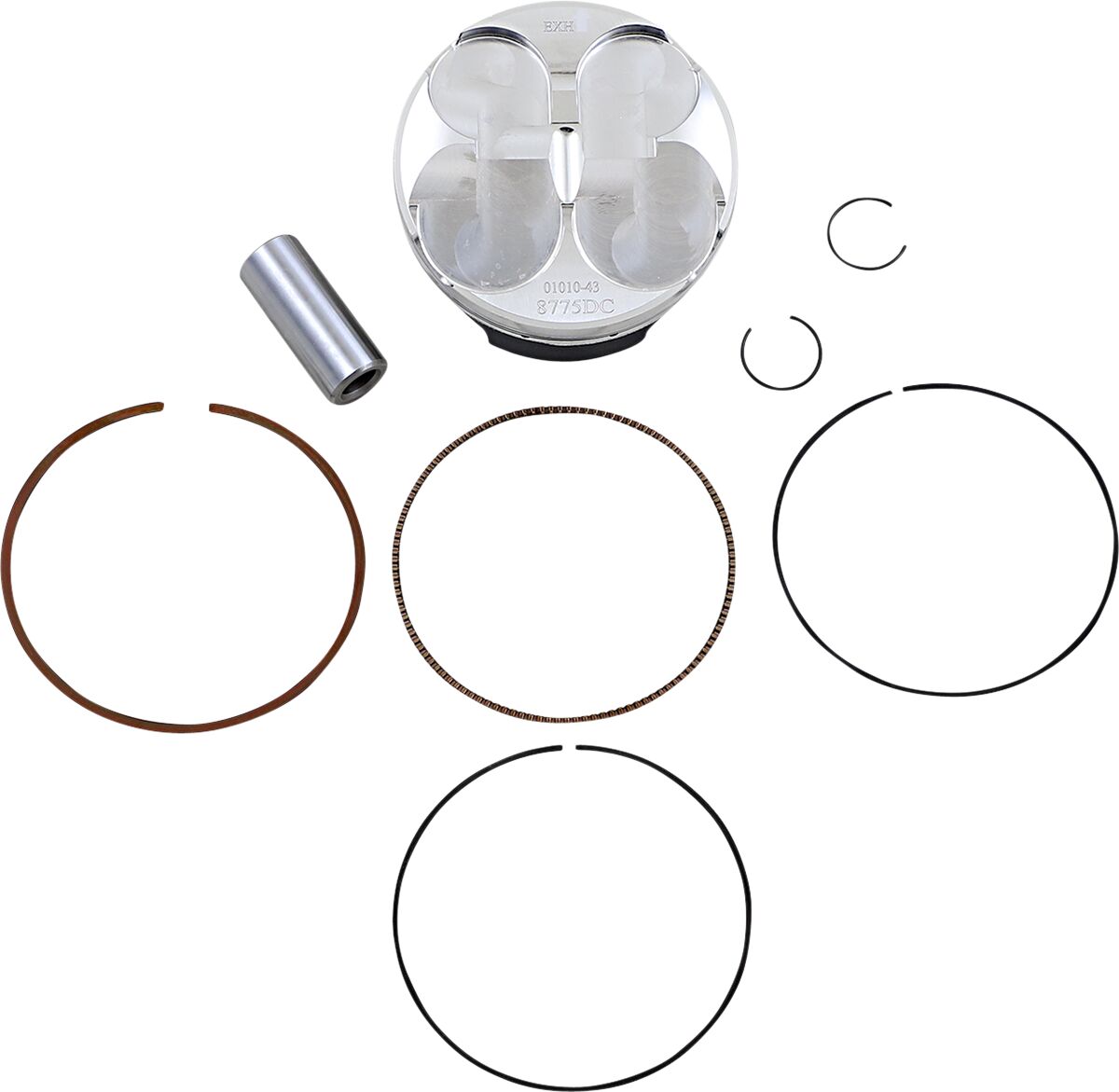 WOSSNER PISTON KIT FORGED STEEL PERFORMANCE REPLACEMENT / HONDA / SIZE +0,02 8775DC