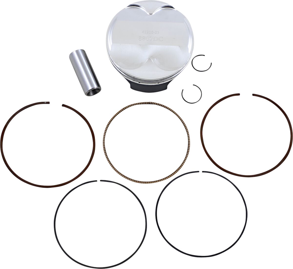 WOSSNER PISTON KIT FORGED STEEL PERFORMANCE REPLACEMENT / HUSQVARNA / KTM / SIZE +0,02 8807DC