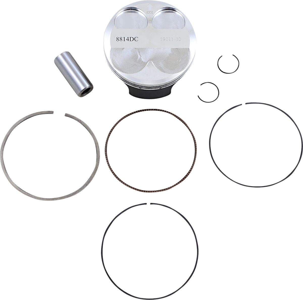 WOSSNER PISTON KIT FORGED STEEL PERFORMANCE REPLACEMENT / KAWASAKI / SIZE +0,02 8814DC