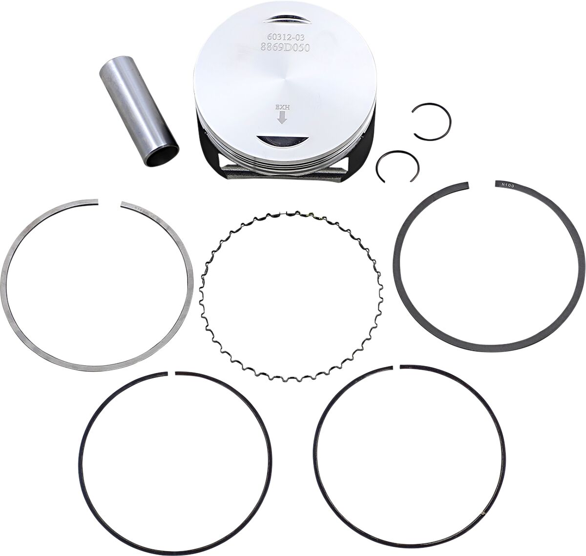 WOSSNER PISTON KIT PRO TRX420 07-24 86 8869D050