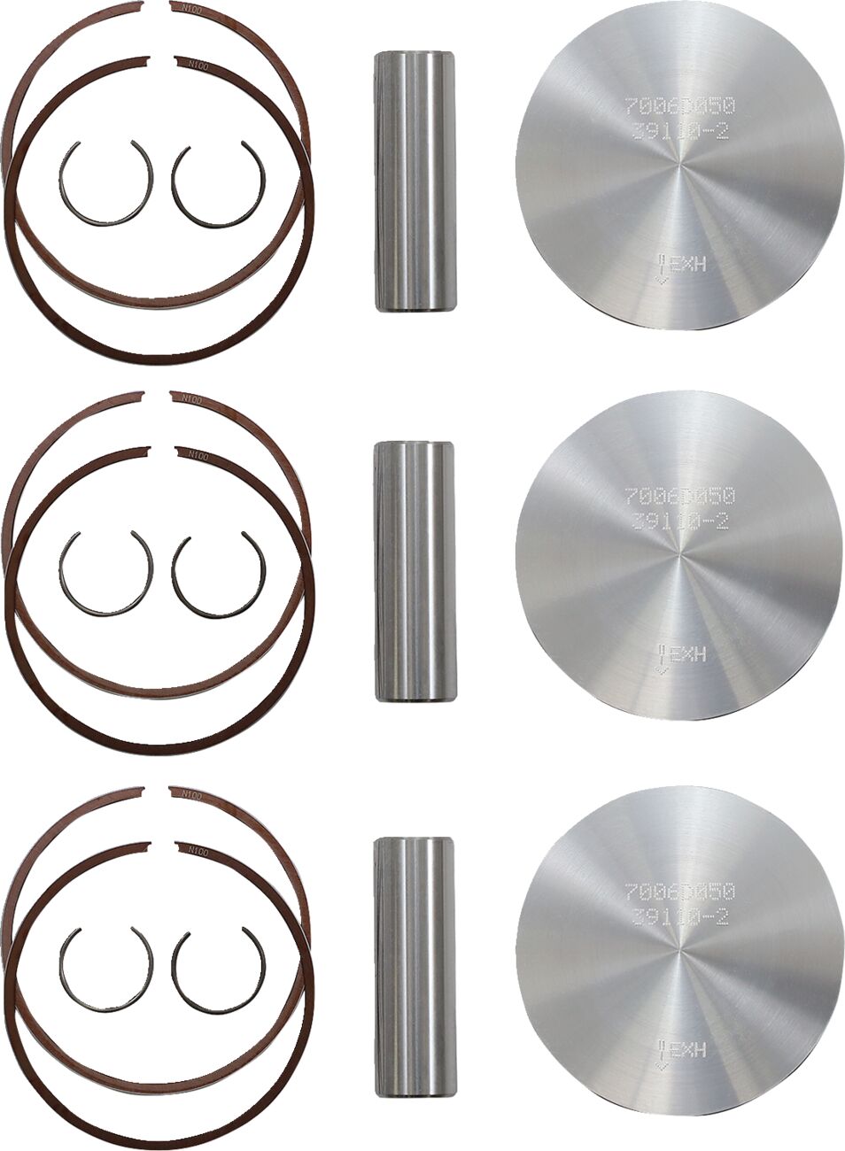 WOSSNER PISTON KIT STD ARCTIC CAT 66.8 K7006D050-3