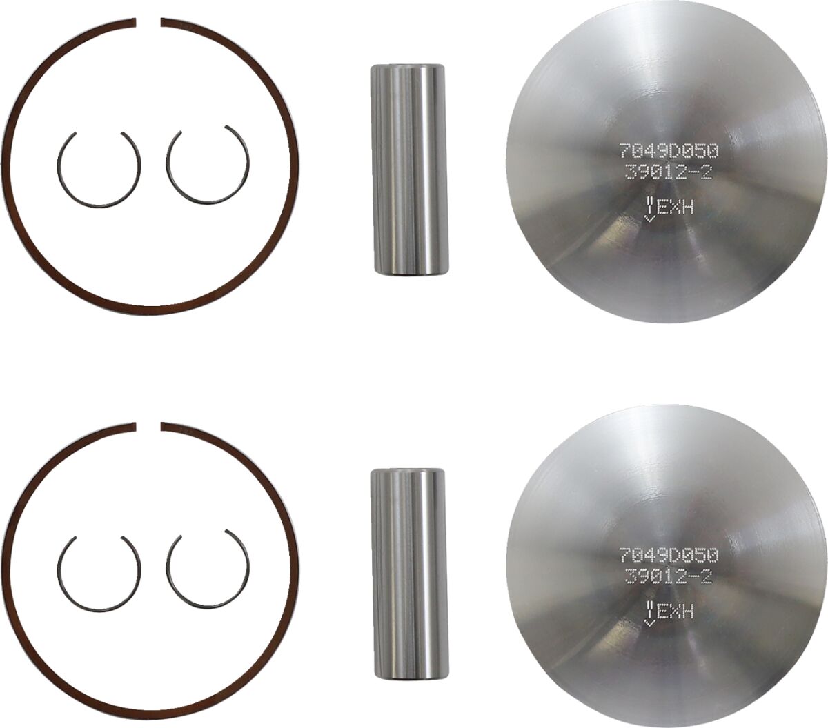 WOSSNER PISTON KIT STD SKI DOO/LYNX 78 K7049D050-2