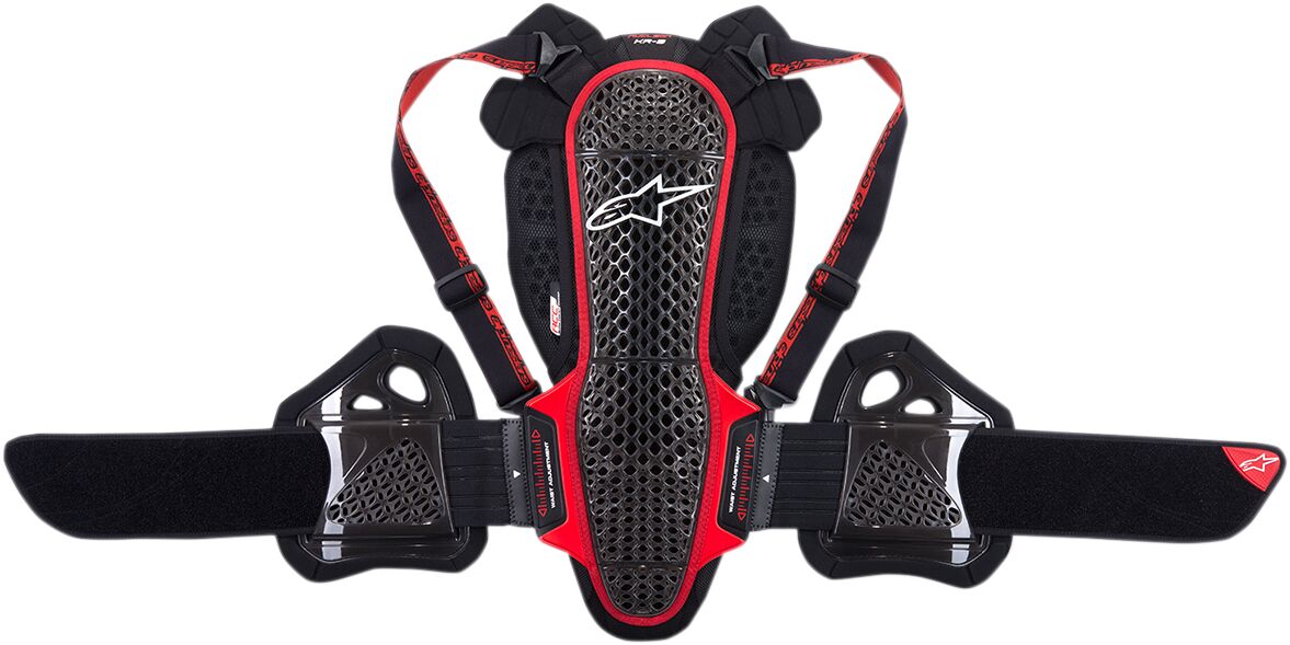 ALPINESTARS (ROAD) NUCLEON KR-3 PROTECTOR SMOKE/BLACK/RED LARGE 6504718-13-L