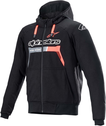 ALPINESTARS (ROAD) JACKET HOOD CHROME BK/RD M 4200822-1030-M