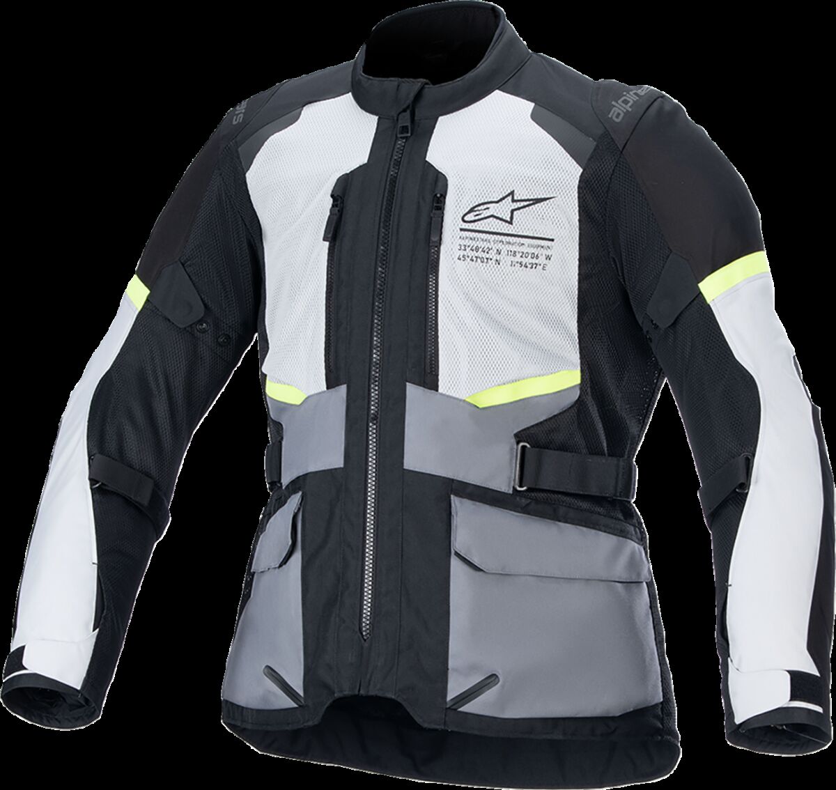 ALPINESTARS (ROAD) JACKET ANDES AIR GY/BK 2X 3207924-9191-2X