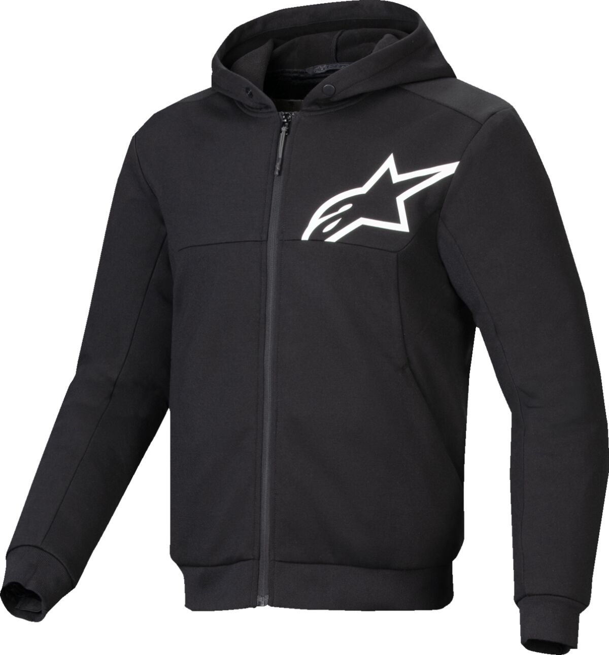 ALPINESTARS (ROAD) JACKET/HOODIE CHROME V2 BLK/WHT S 4200325-12-S
