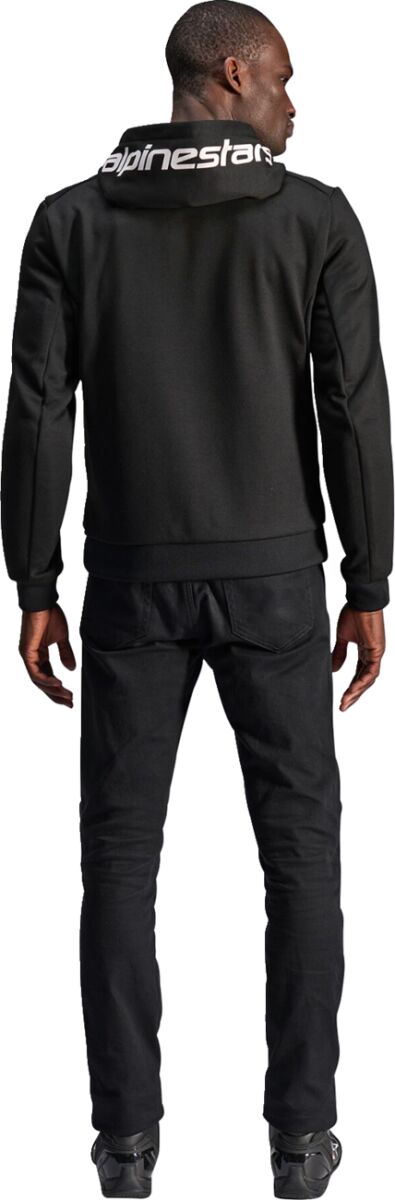 ALPINESTARS (ROAD) JACKET/HOODIE CHROME V2 BLK/WHT L 4200325-12-L
