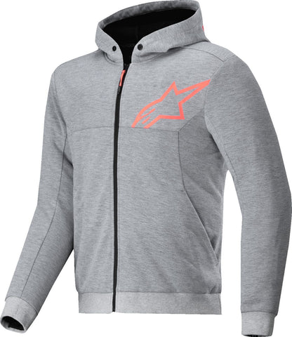 ALPINESTARS (ROAD) JACKET/HOODIE CHROME V2 GRY/RED 2XL 4200325-9199-2XL