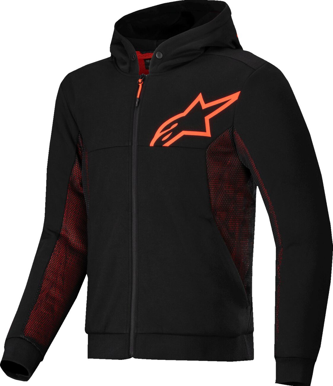 ALPINESTARS (ROAD) JACKET/HOODIE CHROME AIR BLK/RED S 4200425-1030-S