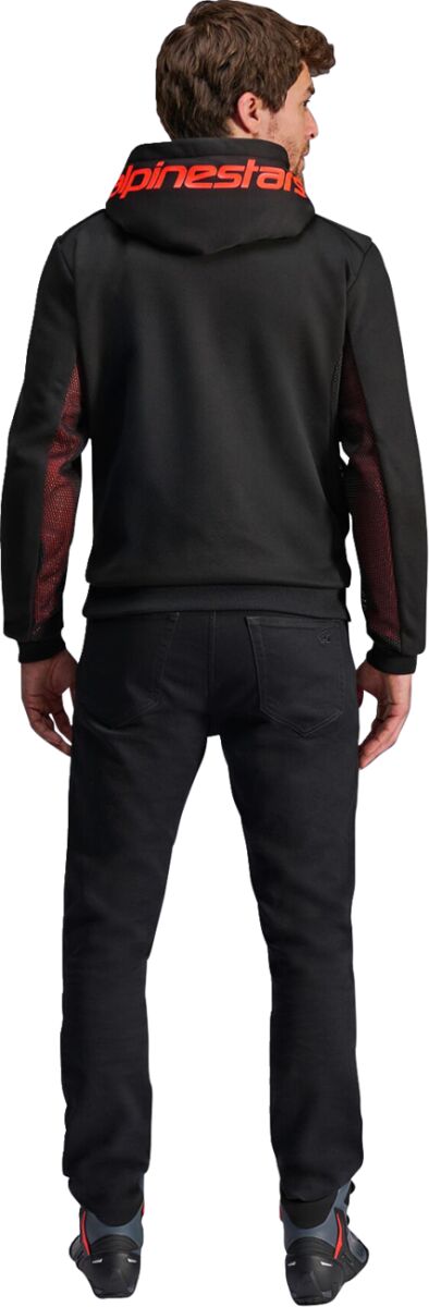 ALPINESTARS (ROAD) JACKET/HOODIE CHROME AIR BLK/RED M 4200425-1030-M