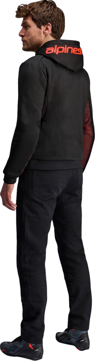 ALPINESTARS (ROAD) JACKET/HOODIE CHROME AIR BLK/RED M 4200425-1030-M