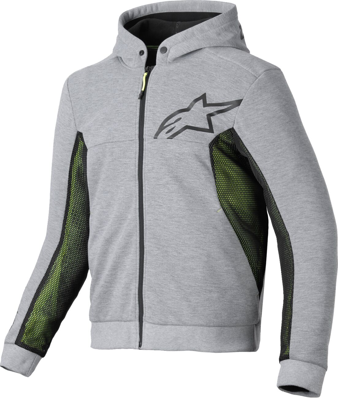 ALPINESTARS (ROAD) JACKET/HOODIE CHROME AIR GRY/BLK S 4200425-9196-S